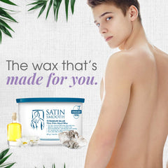 SATIN SMOOTH cera Titanio Azul con textura lista para usar.