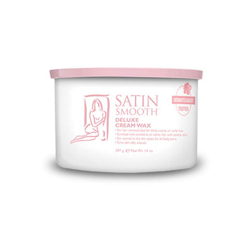 SATIN SMOOTH Deluxe empaque 14oz, ideal para uso profesional en salones.