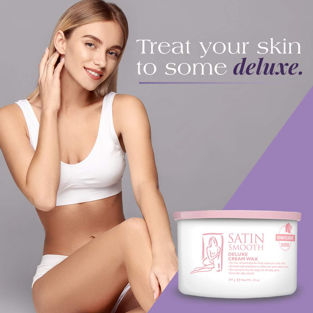 SATIN SMOOTH Deluxe zona bikini, uso cómodo para zonas sensibles.