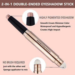 SAUBZEAN sombra stick marrón ahumado para mirada intensa y versátil.