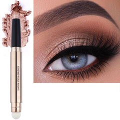 SAUBZEAN sombra de ojos stick oro rosa para look luminoso y duradero.