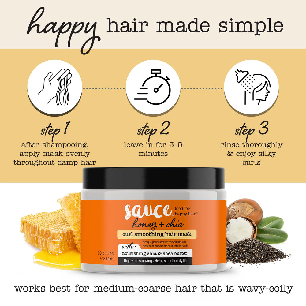 Aroma suave de miel de SAUCE BEAUTY acompaña el cuidado diario.
