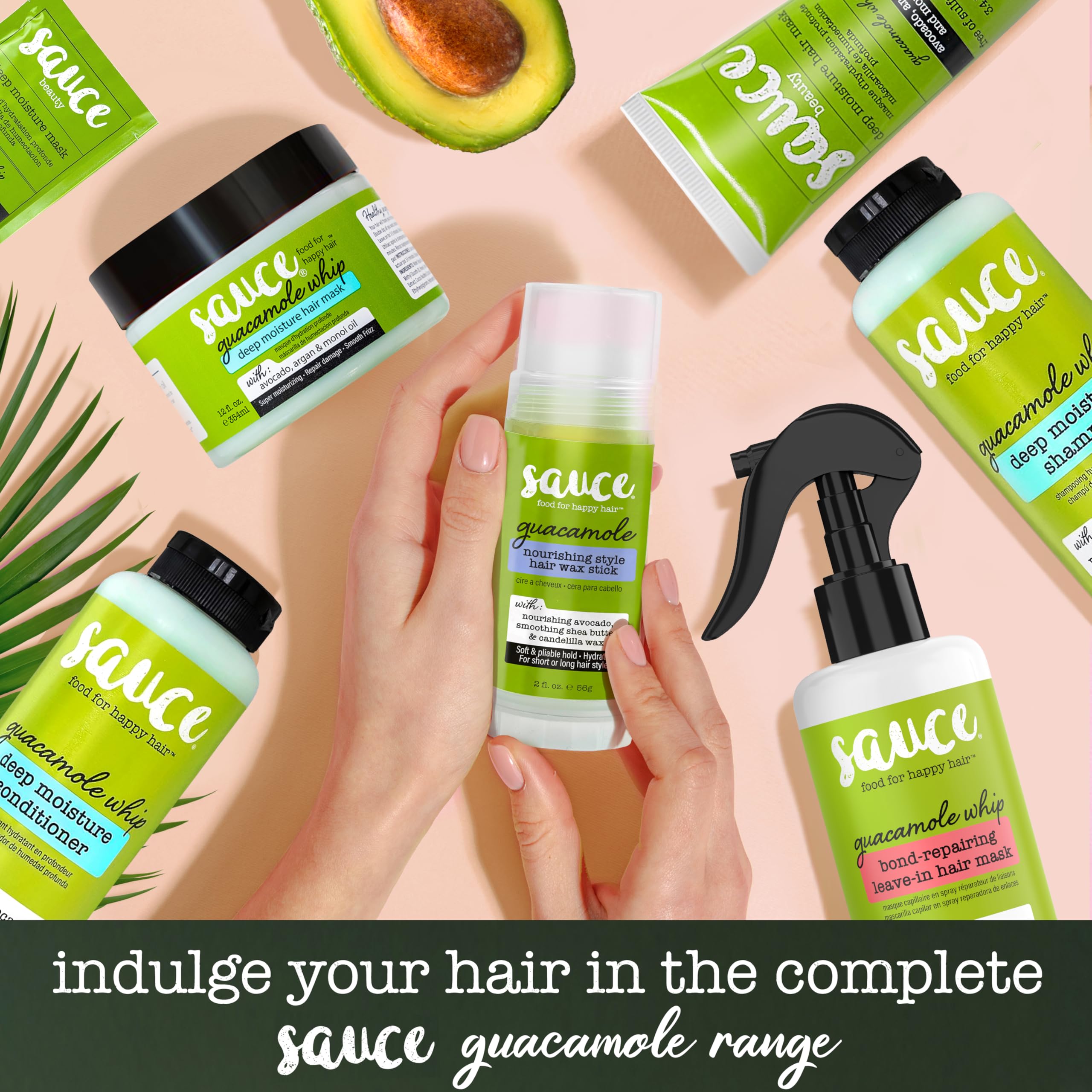SAUCE BEAUTY Guacamole mascarilla para cabello: cuida el color y todo tipo de cabello.
