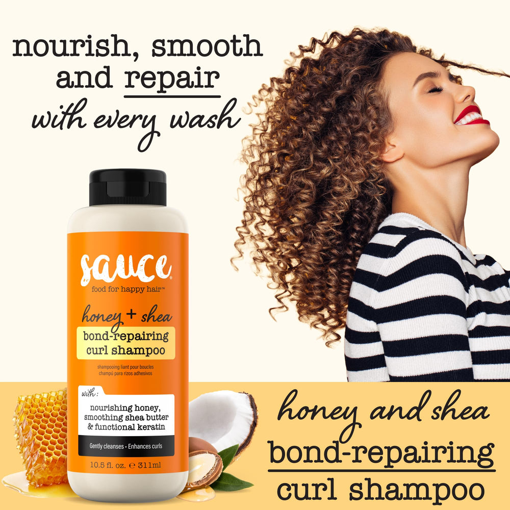 SAUCE Beauty champú para cabello rizado reduce frizz y define rizos
