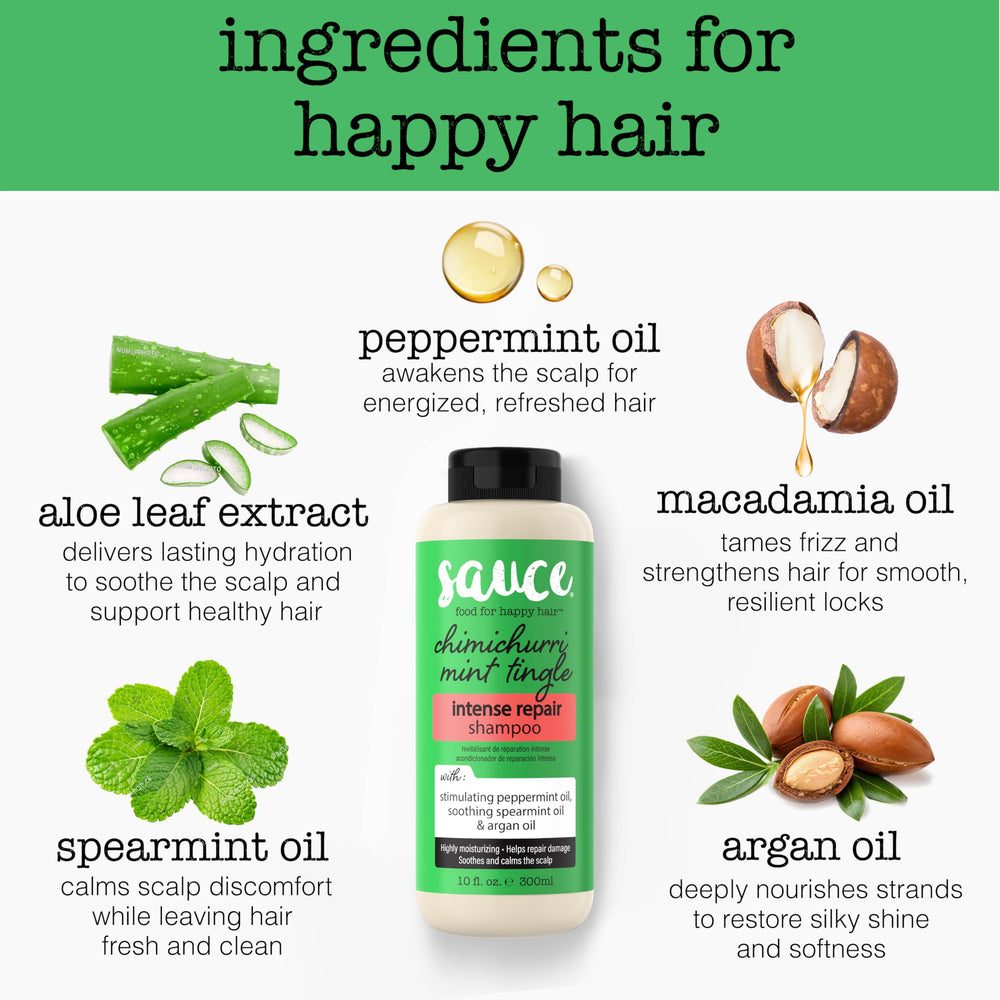SAUCE Beauty Intense Repair Champu ingredientes naturales: argan mongongo macadamia fortalecen el cabello.