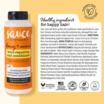 Daily-use SAUCE conditioner delivering frizz control