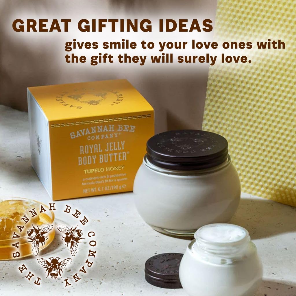 Savannah Bee Royal Jelly Body Butter, aceites naturales para hidratación profunda