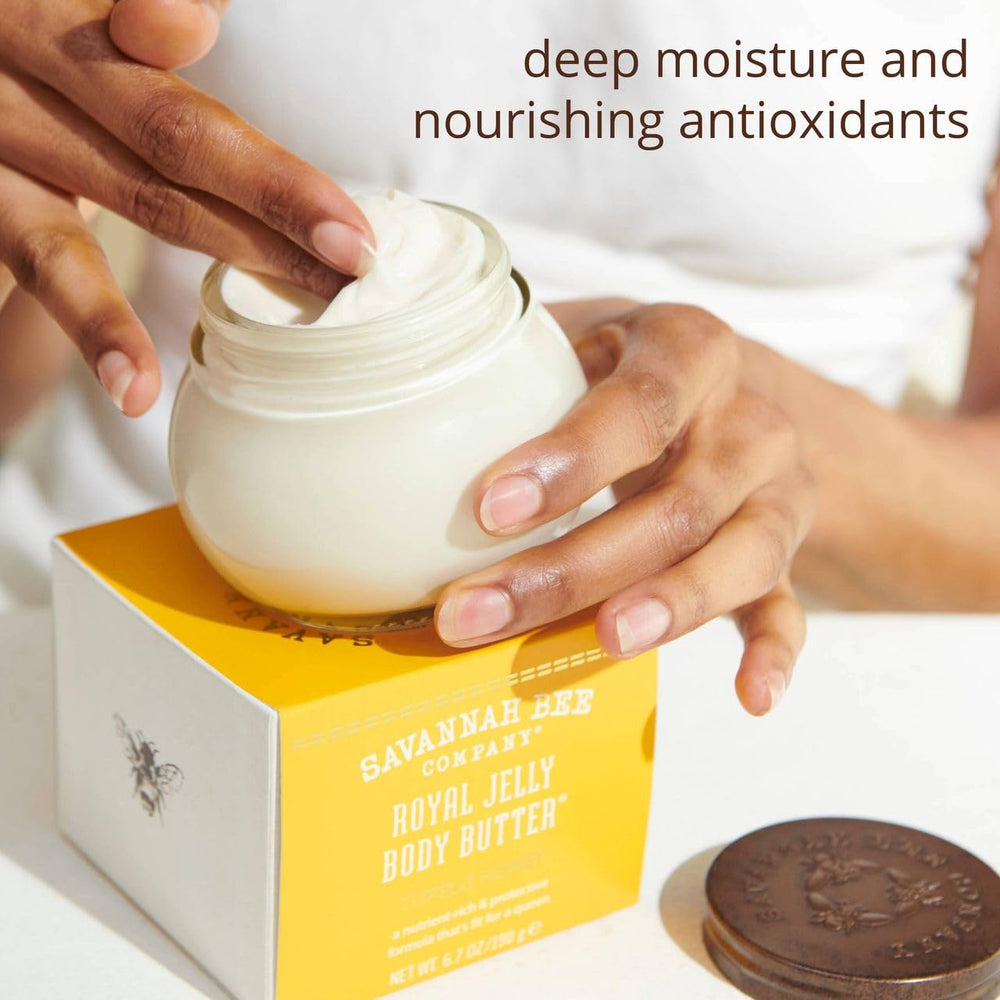 Royal Jelly Body Butter de Savannah Bee, piel nutrida y luminosa