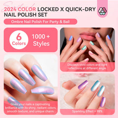 SAVILAND Ombre color swatches show pink shade with pearl finish for vibrant looks.