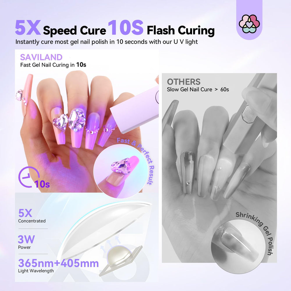 SAVILAND batería de 180 mAh para uso continuo de uñas