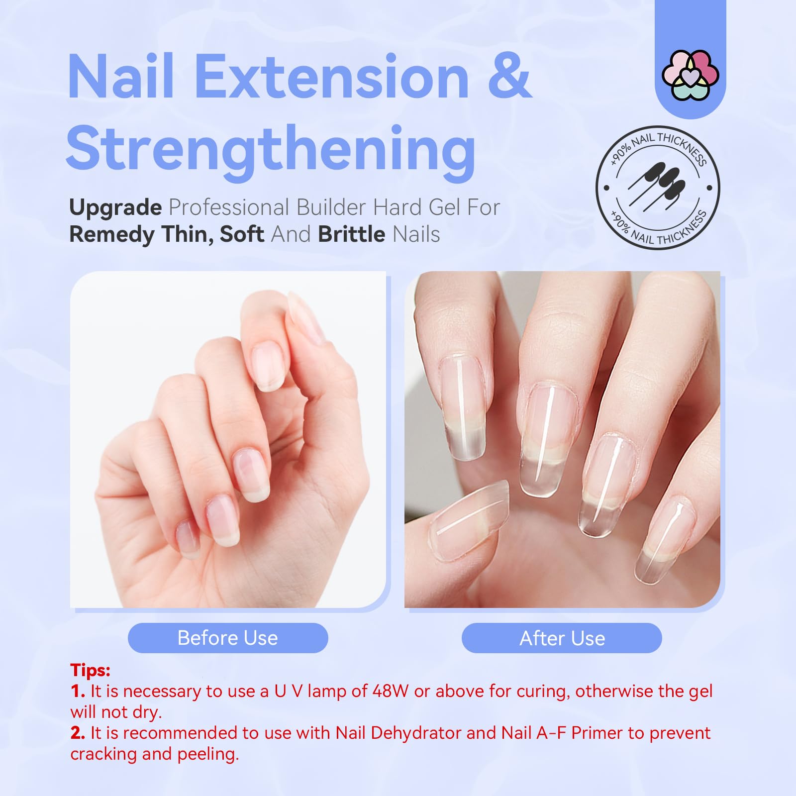 SAVILAND Builder Nail Gel Kit nail brush for precise gel application