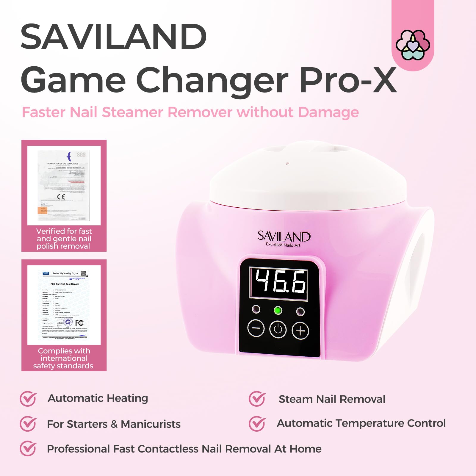SAVILAND sistema de calor constante con panel táctil para control sencillo