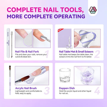 SAVILAND dedos de práctica para simular extensiones de uñas