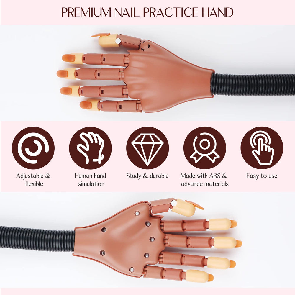 Dedos de silicona SAVILAND, dedos movibles para practicar movimientos realistas