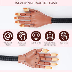 Dedos de silicona SAVILAND, dedos movibles para practicar movimientos realistas