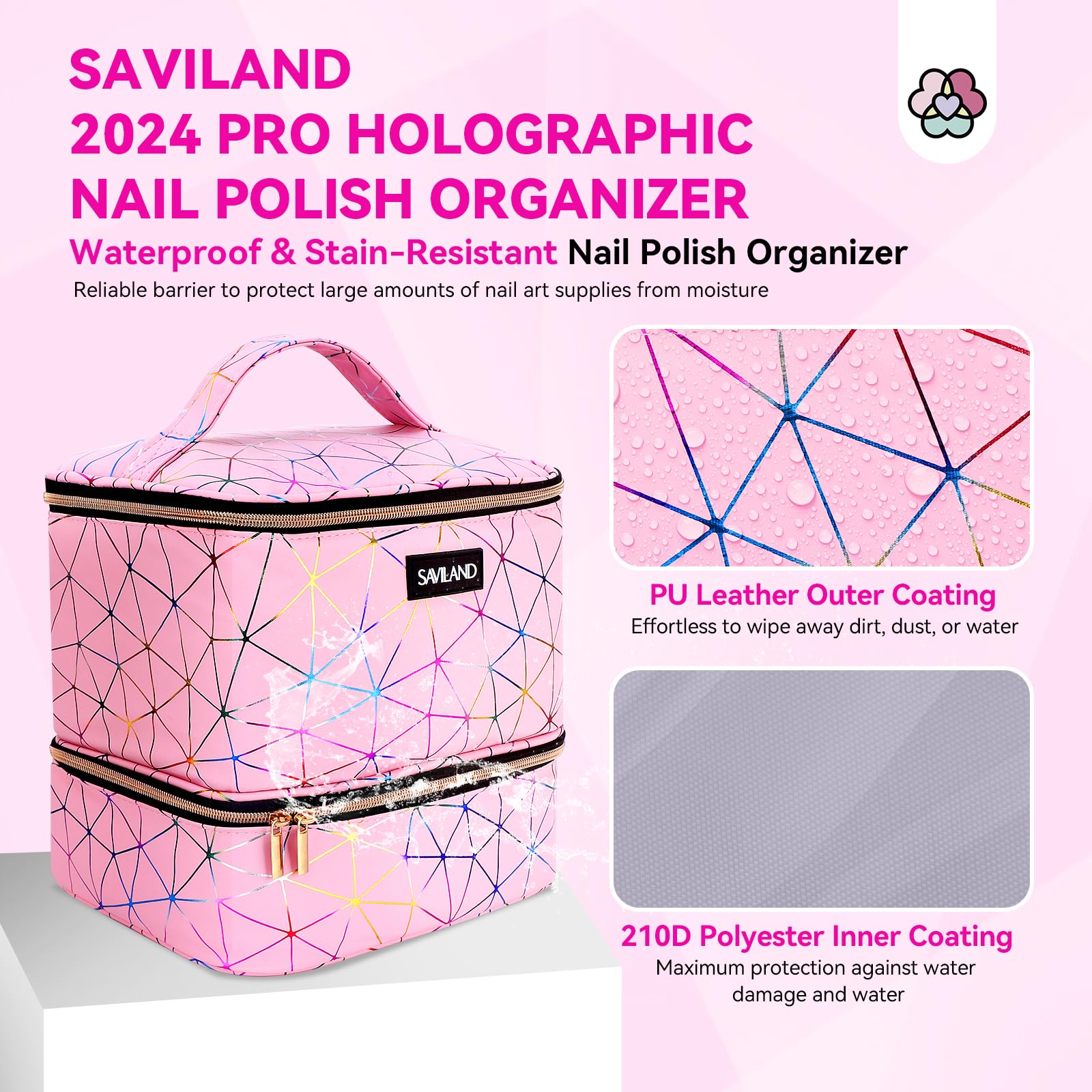 SAVILAND diseño hologografico rosa añade estilo al espacio de trabajo