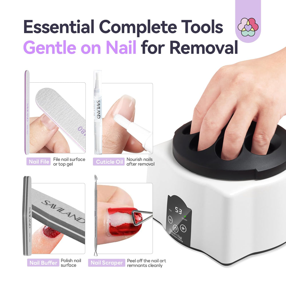 SAVILAND Essentials: accesorios para cuidado de uñas que hidratan tras la remoción.