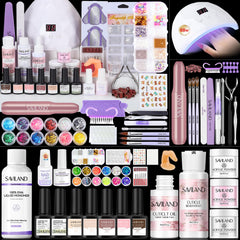 SAVILAND Essentials kit acrílico con lámpara 88W para curado rápido