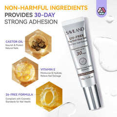 SAVILAND fórmula con aceite de ricino y vitamina E para uñas sanas.