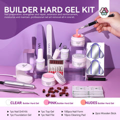 SAVILAND gel de construcción rosado para uñas con aspecto suave y profesional
