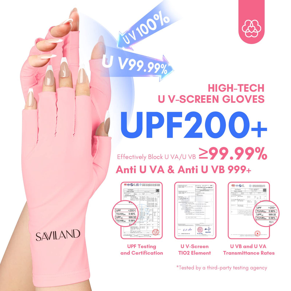 Saviland guantes UV lavables a máquina para un cuidado sencillo.
