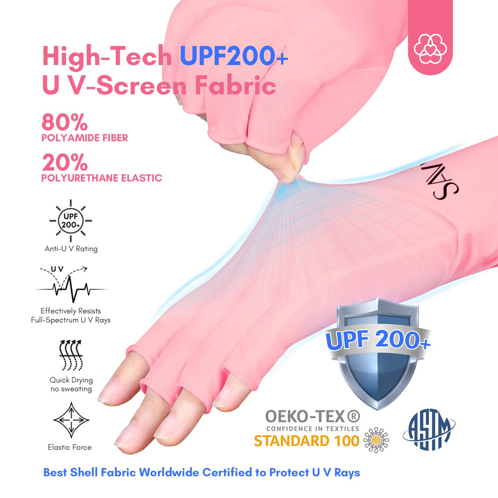 Guantes UV Saviland para usos versátiles, desde manicura hasta actividades al aire libre.