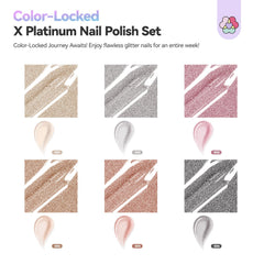 SAVILAND holographic diamond shine nail polish bottle with rainbow reflections