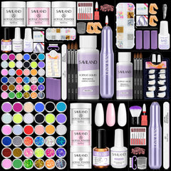 SAVILAND kit acrílico completo para casa con resultados de salón.