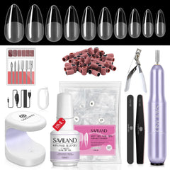 SAVILAND kit almendra gel uñas: empaque claro para comenzar en casa.
