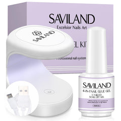 SAVILAND kit gel para uñas con lámpara, para manicura casera