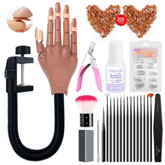 Mano de práctica SAVILAND para uñas acrílicas, útil para practicar diseños en casa