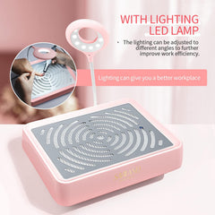 SAVILAND Nail Dust Collector con iluminación ajustable para buena visibilidad.
