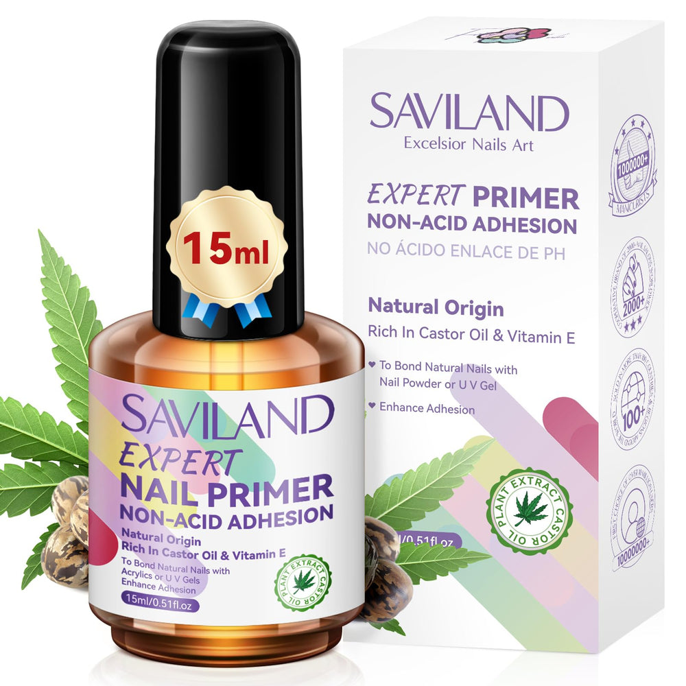 SAVILAND Primer de uñas No Lift en botella sin ácido para una base suave.