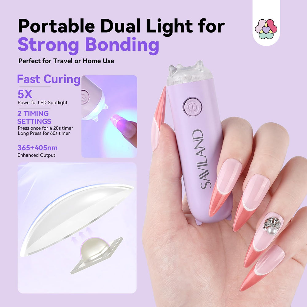 SAVILAND Pro kit completo: solución todo en uno para uñas en casa.
