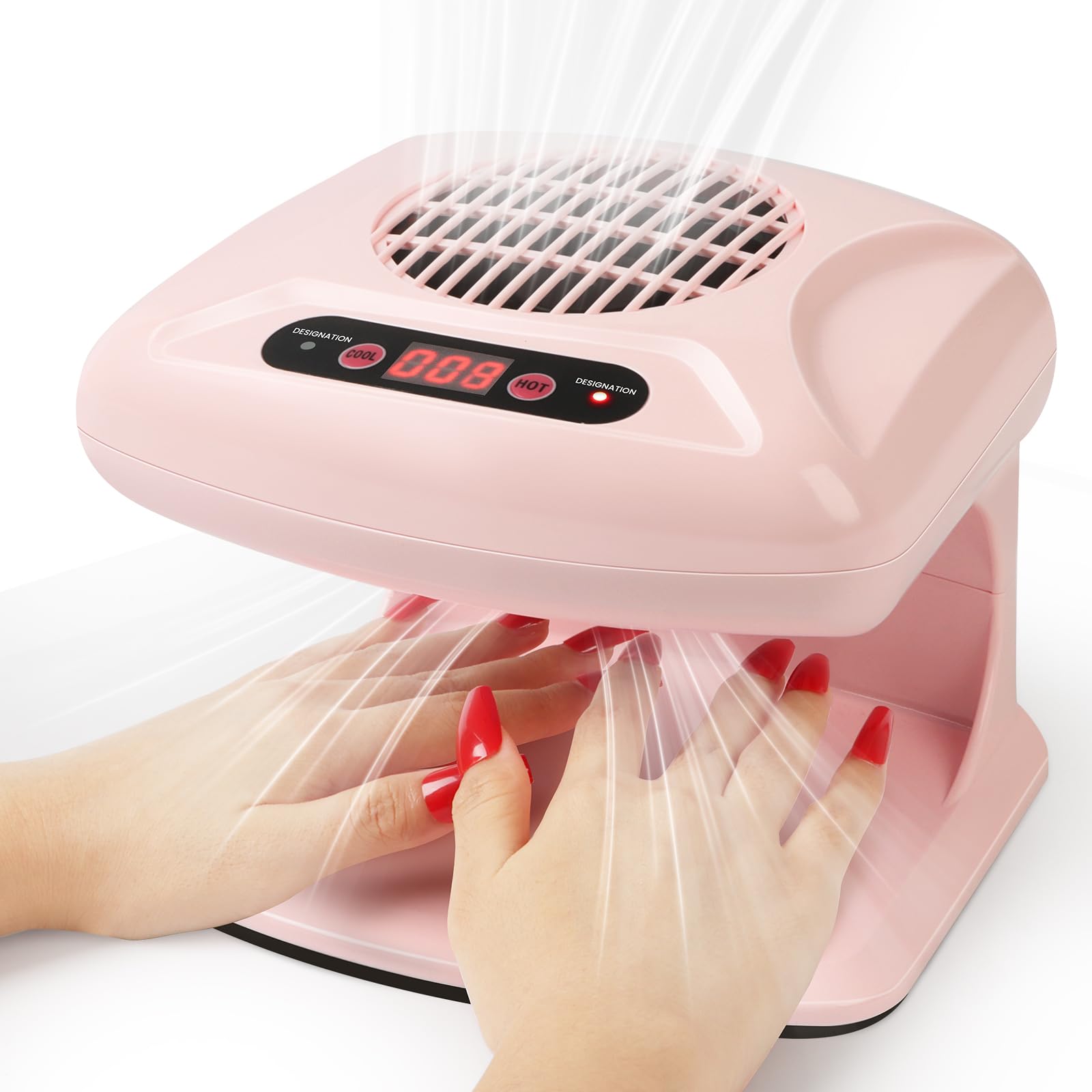 SAVILAND secador uñas 300W con calor rápido para secado uniforme