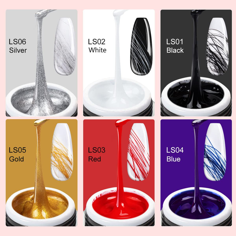 SAVILAND Spider Gel negro para líneas nítidas y diseño elegante