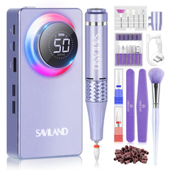 Taladro SAVILAND de uñas 50000 revoluciones por minuto para acrílico, precisión profesional