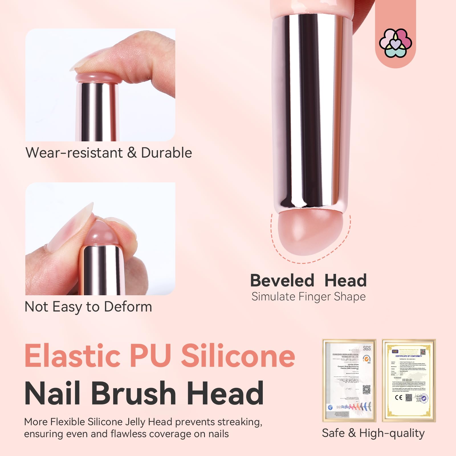 Pincel para trazos precisos SAVILAND en uñas