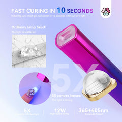 SAVILAND UV light for nails compact design easy to store