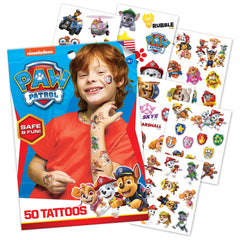 Savvi Paw Patrol tatuajes 50-pack: diseños divertidos para fiestas infantiles.