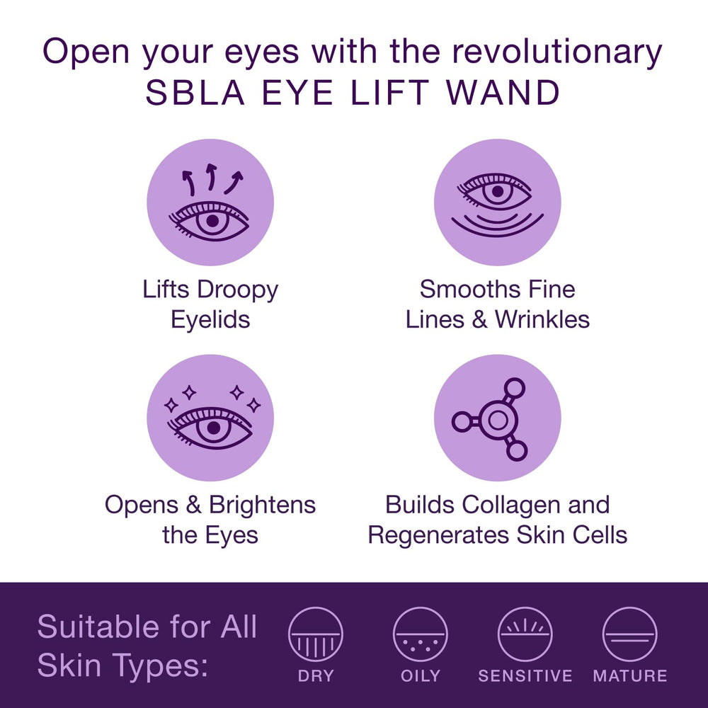 SBLA contorno de ojos con brillo revitalizante para mirada más fresca.
