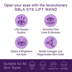 SBLA contorno de ojos con brillo revitalizante para mirada más fresca.