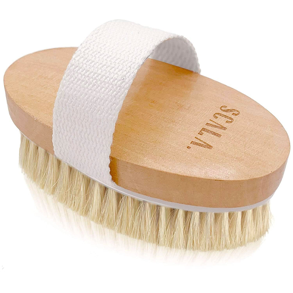 SCALA cepillo corporal con cerdas naturales para exfoliar suavemente la piel