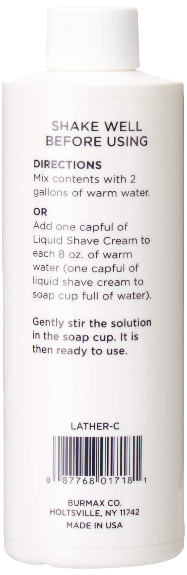 Scalpmaster crema líquida de afeitado, aplicación suave para un afeitado cómodo
