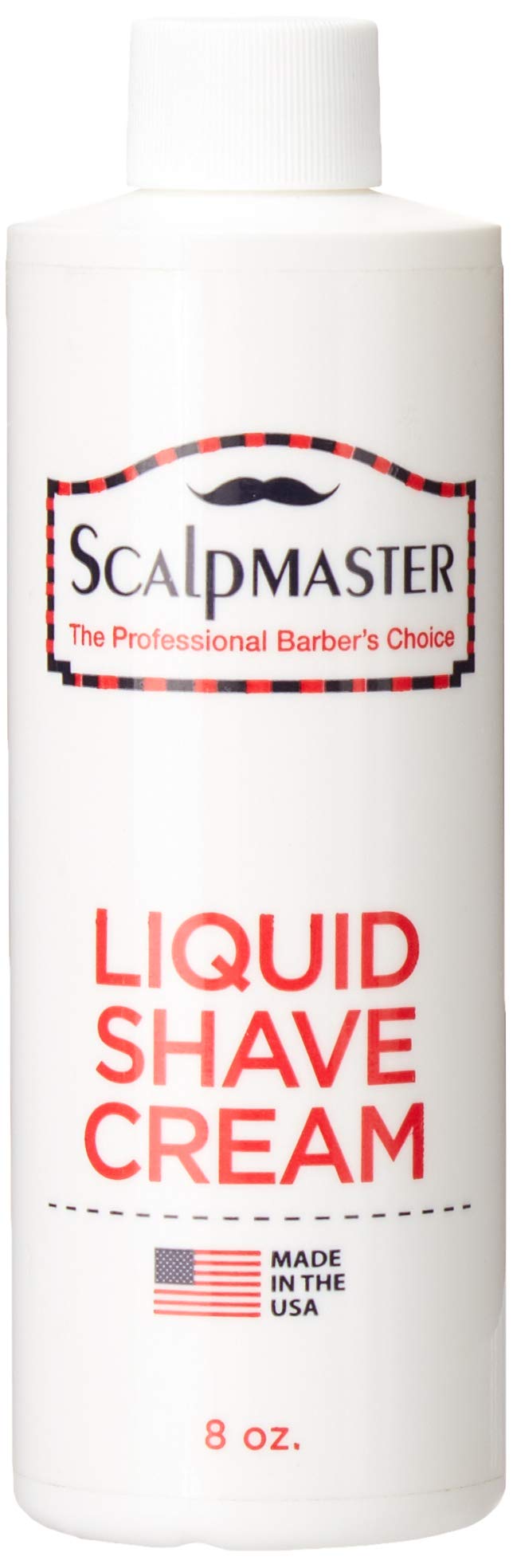 Scalpmaster crema líquida de afeitado en botella, facilita un afeitado suave y cómodo