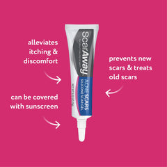 ScarAway: textura de gel suave para uso diario en piel.
