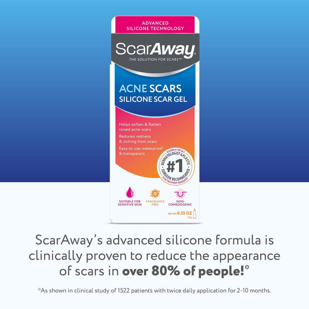 ScarAway: uso discreto con maquillaje o protector solar.