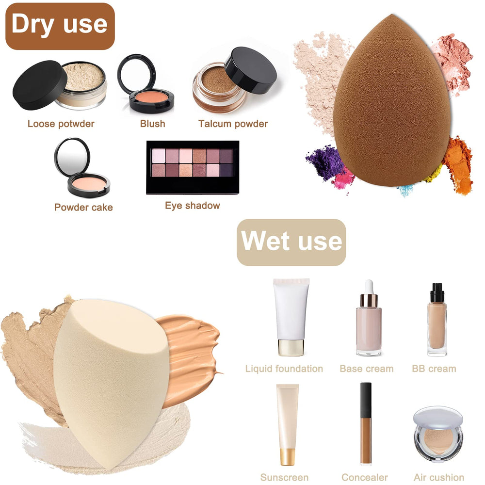 Esponjas Scartink multicolor para uso con polvo, base o corrector