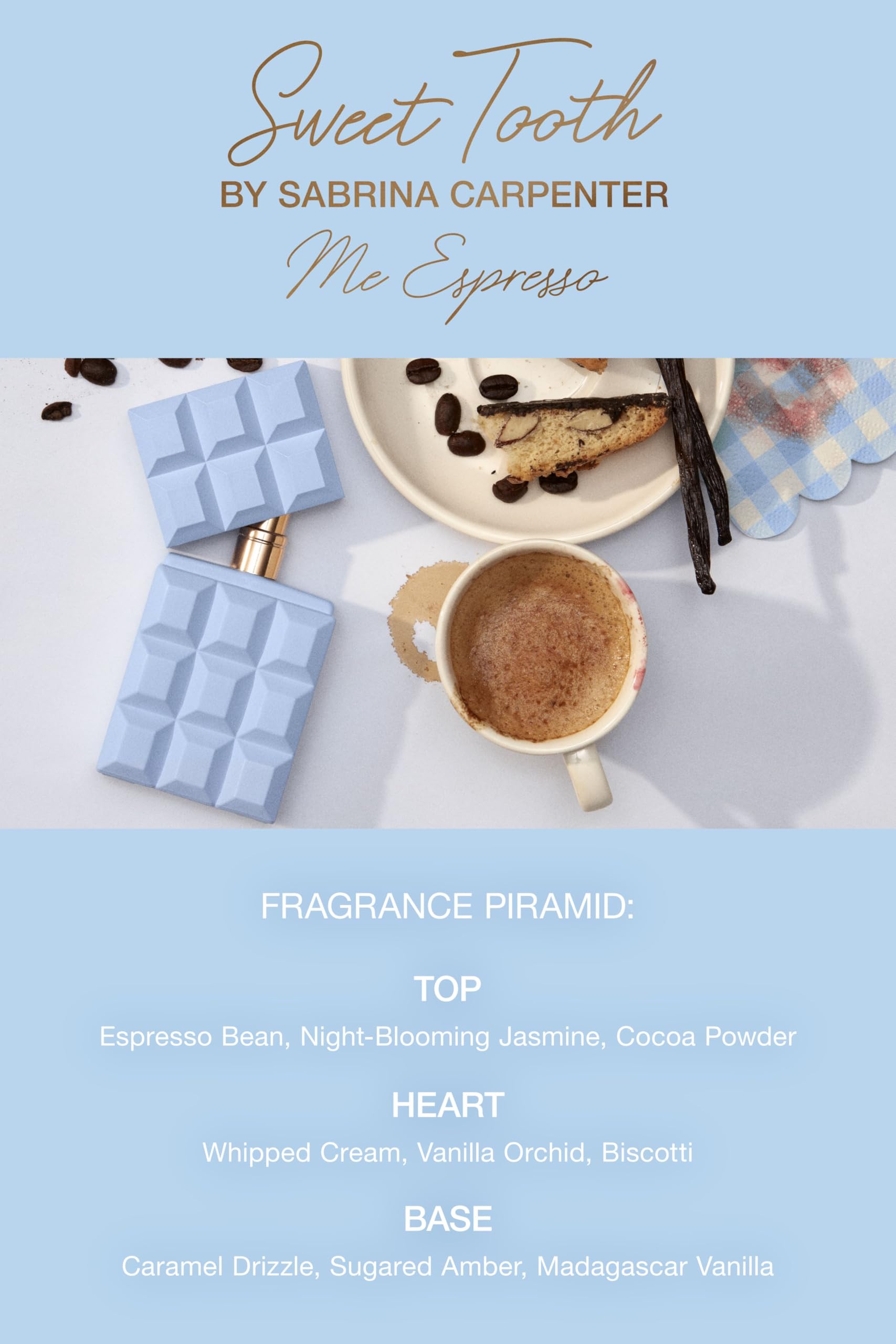 Apertura aromatica de Sabrina Carpenter Me Espresso