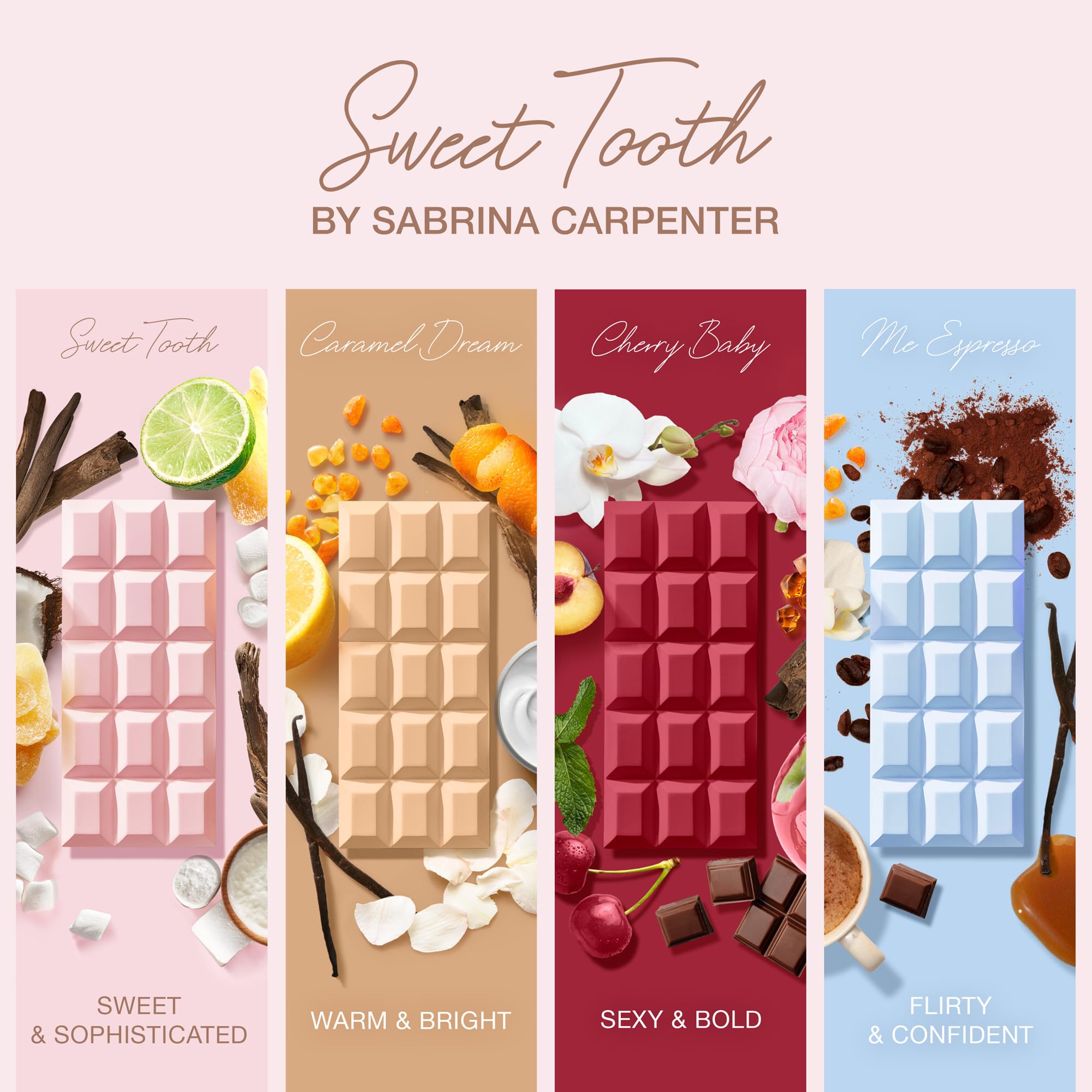 SCENT BEAUTY Sabrina Carpenter Caramel Dream, aroma duradero para noches especiales.